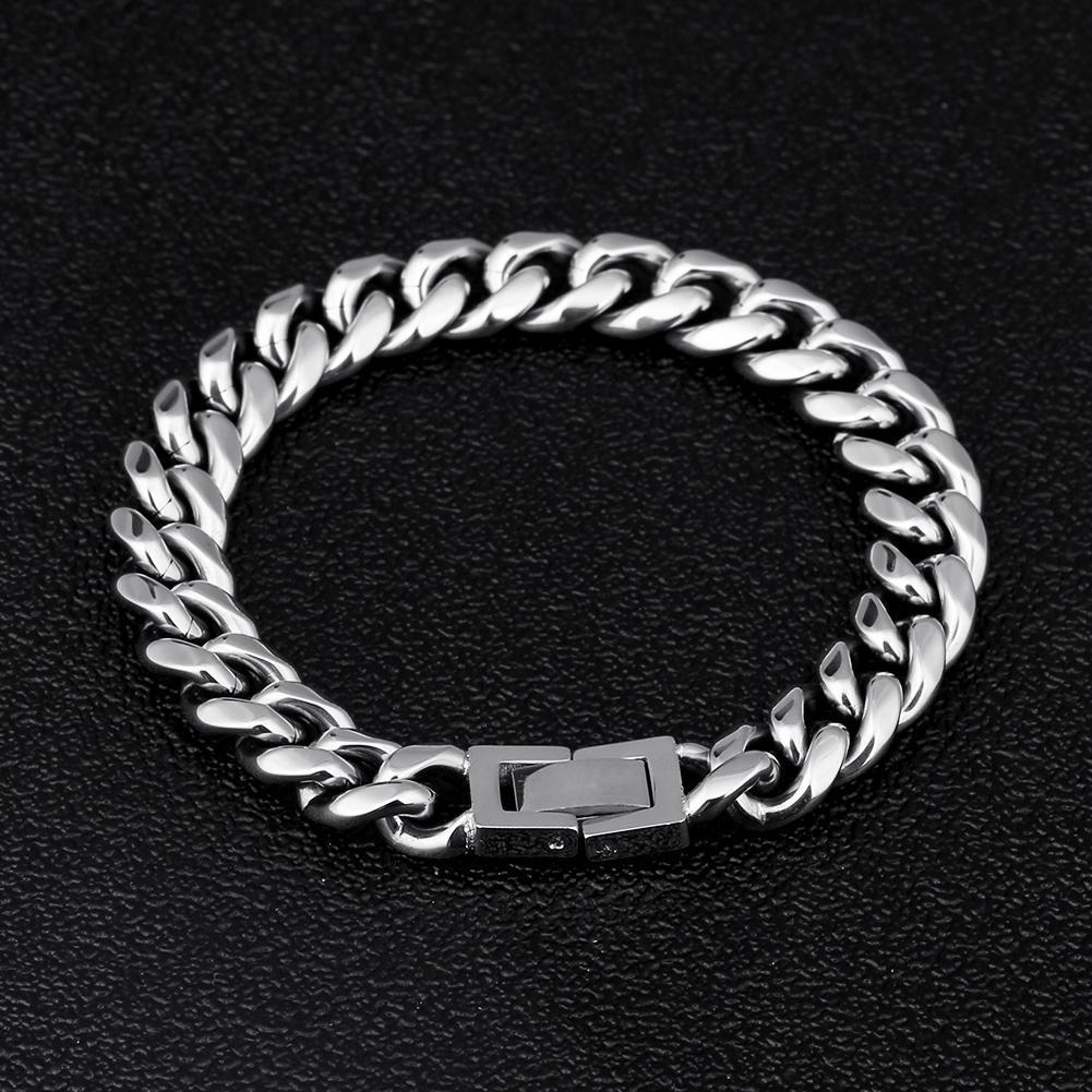 Cuban Bracelet for Men in Titanium Steel Hip-hop Style